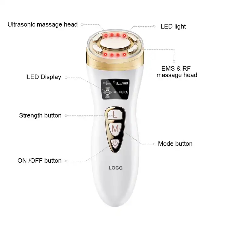 SKB-1803 Ultrassom Rf Ems Led Remoção de Rugas Cuidados com a Pele Anti Envelhecimento Beleza Dispositivo 