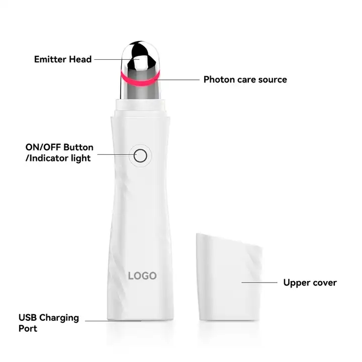 SKB-1807 Elétrica Aquecida Vibração Anti Rugas Pen Eye Beauty Pen Hot Compress Eye Massager 
