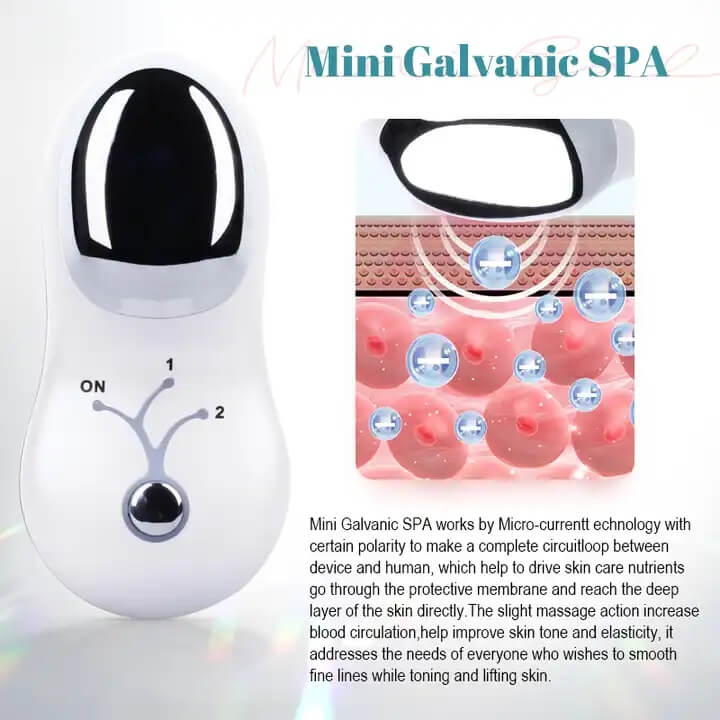 SKB-1016 Microcurrent Tratamento Facial Ion Deep Cleansing Galvanic Current Beauty Device 