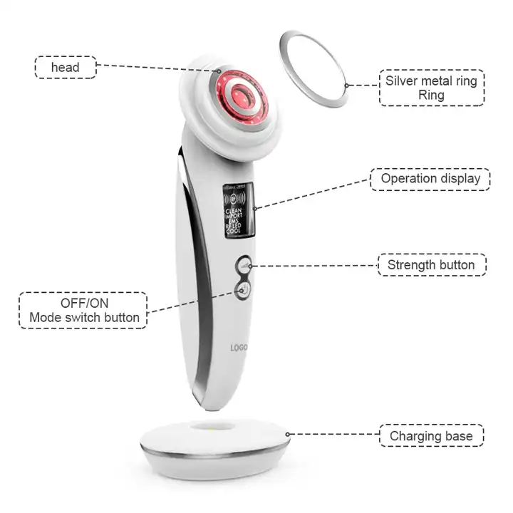 SKB-1703 Portátil rf face lifting rejuvenescimento da pele EMS massagem facial LED photon beauty device 